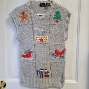 Oak Bluff Vintage Christmas Sweater Vest